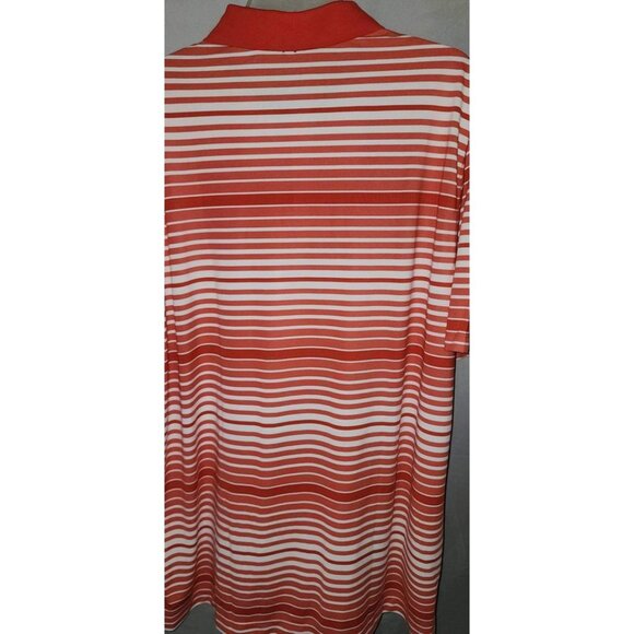 Nike Golf Red & White Striped Polo Shirt XXL - Picture 7 of 10